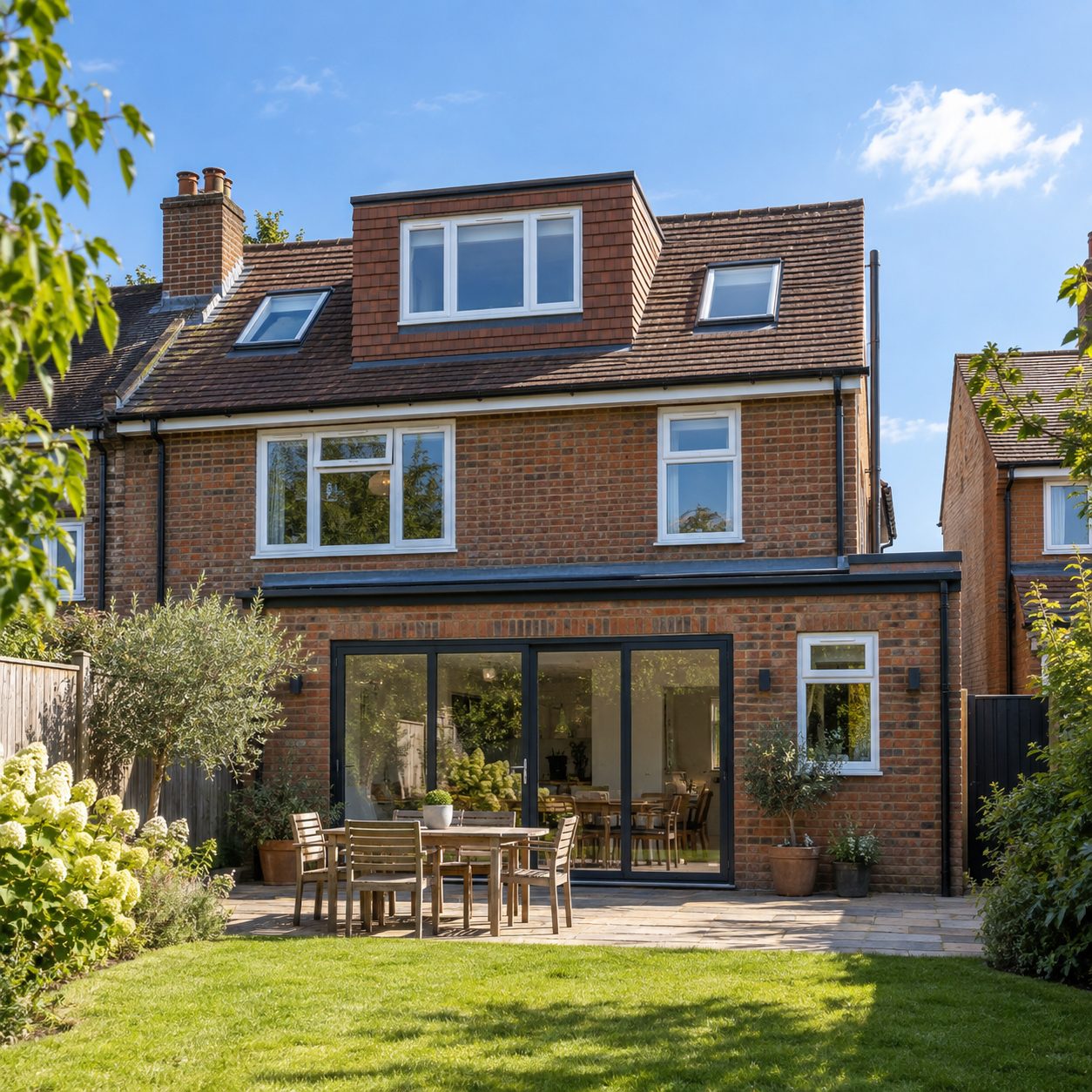 House with new loft dormer conversion